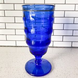 Antique Blue Goblet
